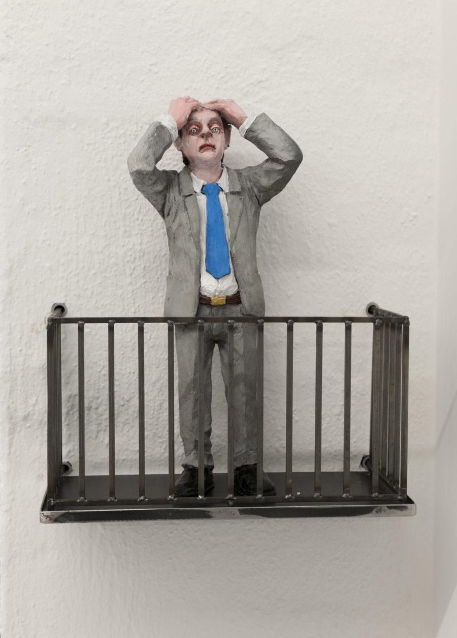 ISOLATED IN THE MODERN OUTDOORS (BLUE TIE)